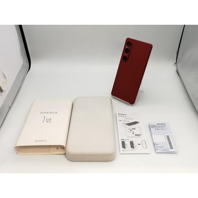 中古】SONY 国内版 【SIMフリー】 Xperia 1 VI スカーレット 12GB