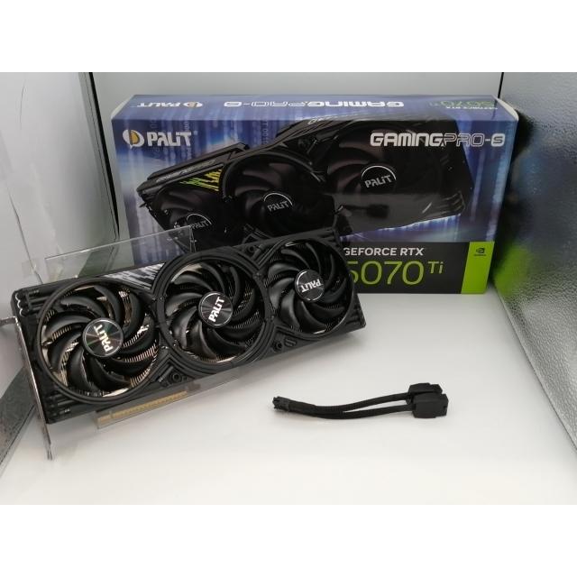 中古】Palit GeForce RTX 5070 Ti GamingPro-S 16GB(NE7507T019T2