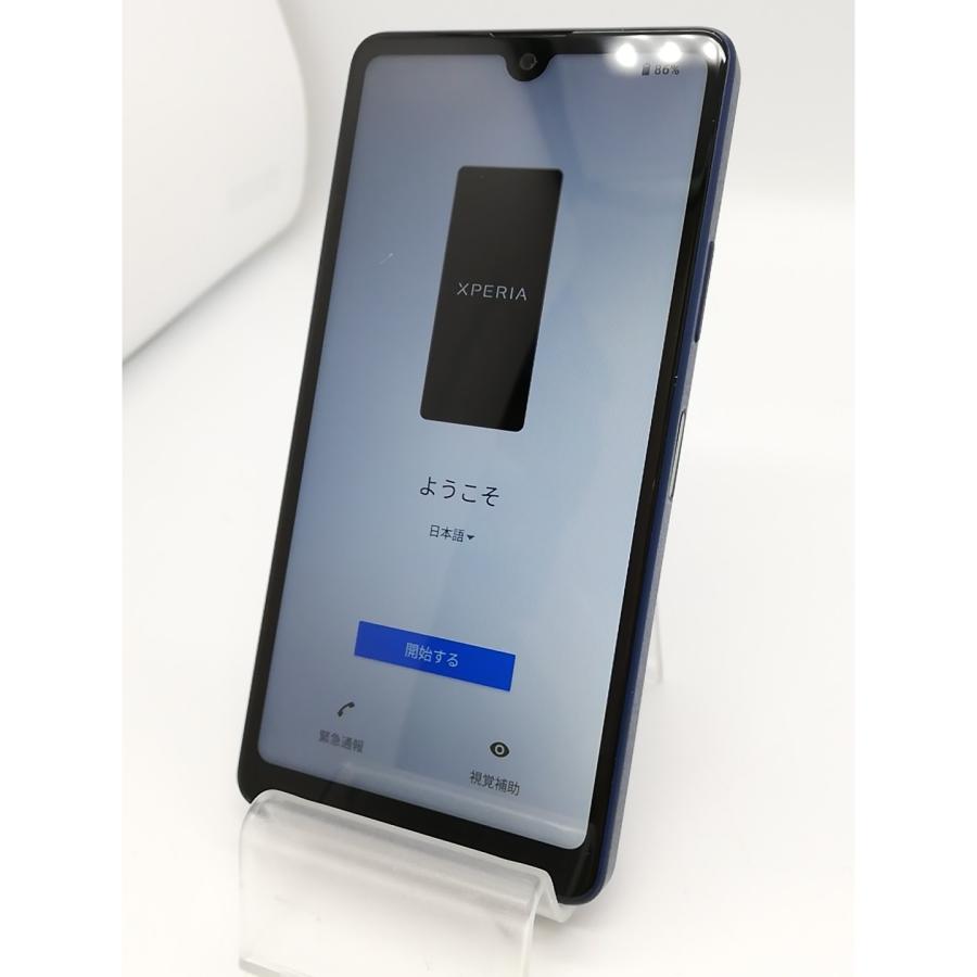 中古】SONY ymobile 【SIMフリー】 Xperia Ace III ブルー 4GB 64GB