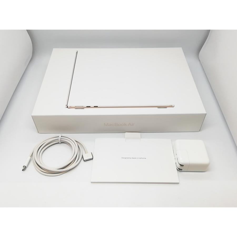 【中古】Apple MacBook Air 13インチ CTO (M2,2022) スターライト M2(CPU:8C/GPU:8C)/16G/256G/30W AC【アリオ倉敷】保証期間１ヶ月【ランクA】の画像