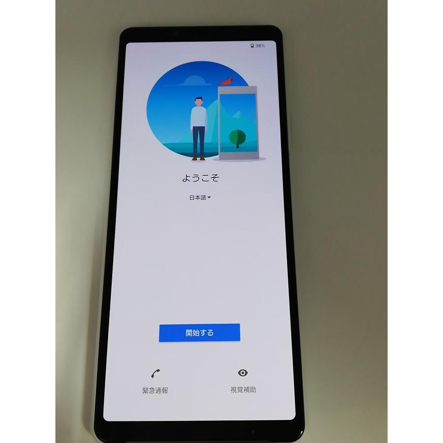 中古】SONY au 【SIMロック解除済み】 Xperia 10 II ホワイト 4GB 64GB