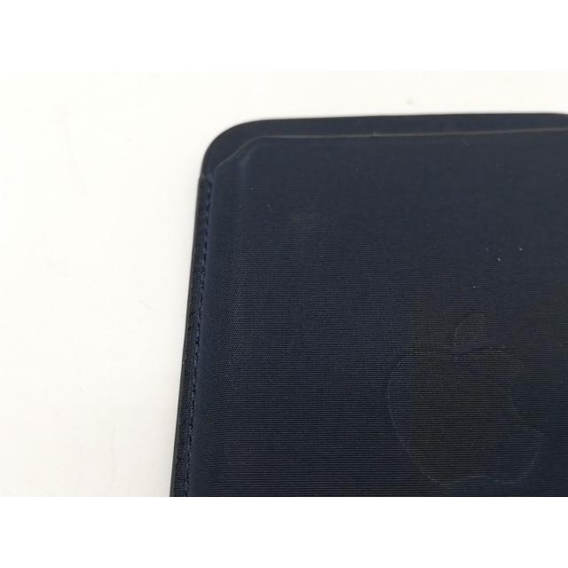 中古】Apple MagSafe対応iPhoneファインウーブンウォレット ネイビー 