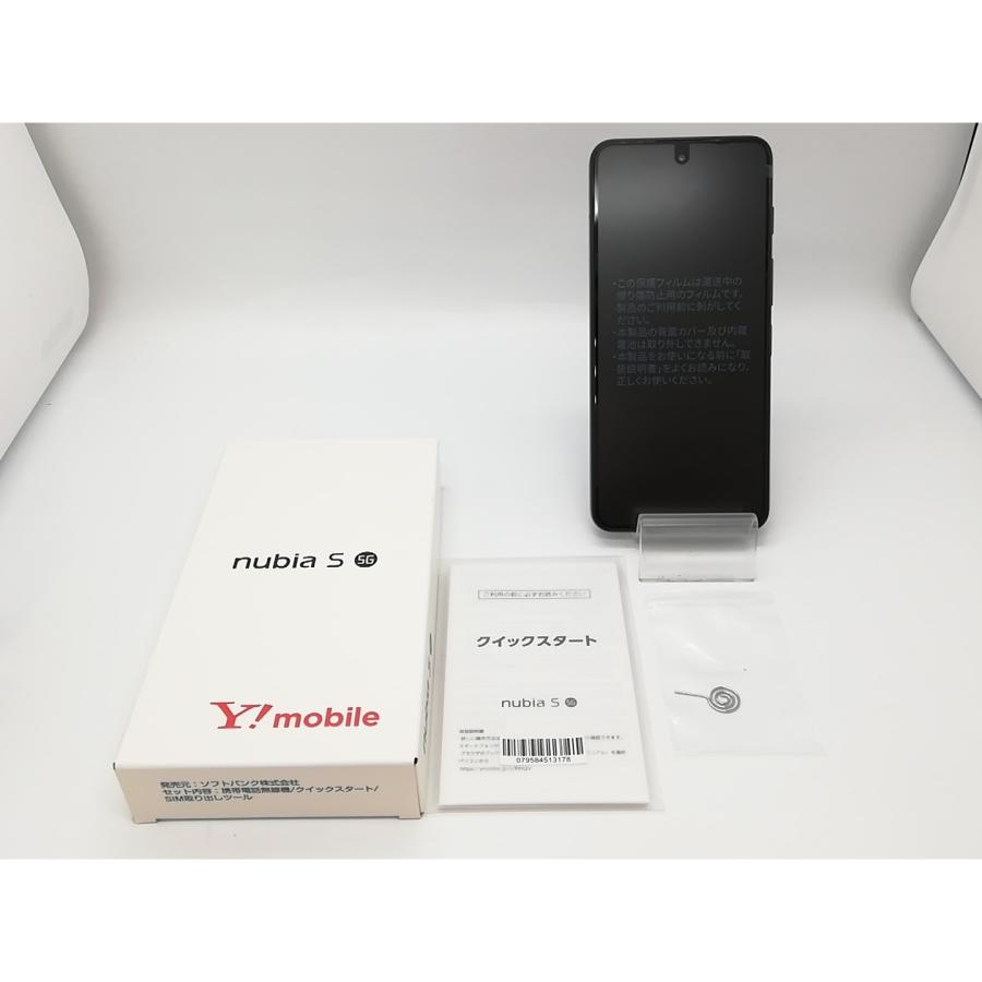 中古】ZTE ymobile 【SIMフリー】 nubia S 5G 4GB 128GB ブラック