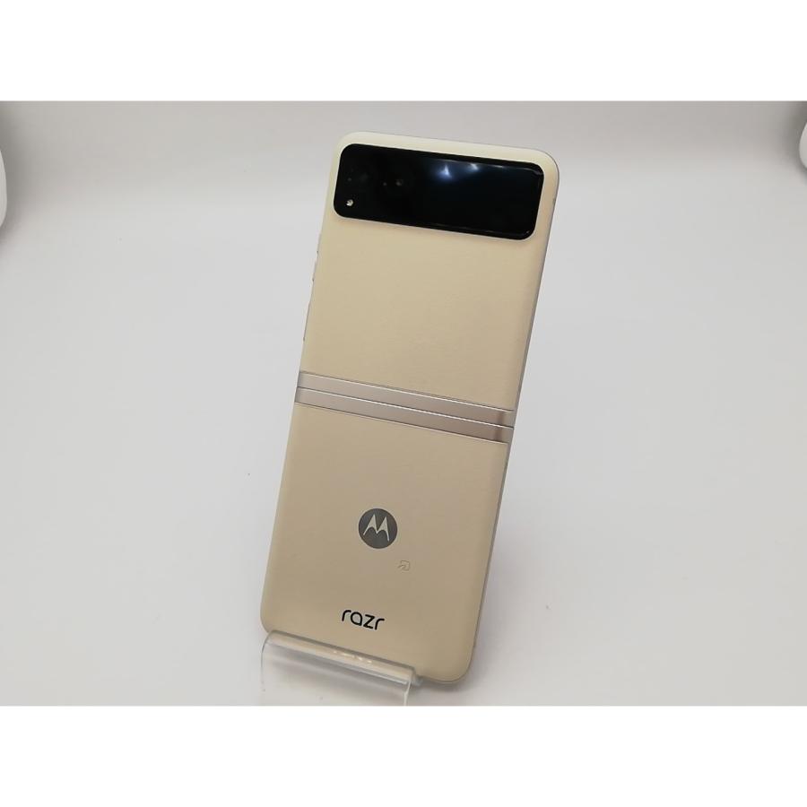 中古】MOTOROLA SoftBank 【SIMフリー】 motorola razr 40s バニラ