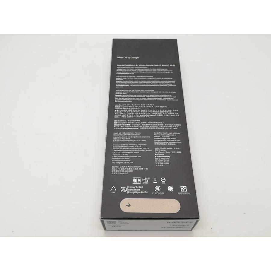 【未使用】Google Pixel Watch4 Wi-Fiモデル 41mm Matte Black アルミケース/Obsidian アクティブ バンド【アリオ倉敷】保証期間３ヶ月の画像