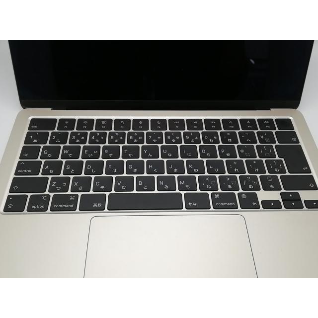 【中古】Apple MacBook Air 13インチ  M2(CPU:8C/GPU:8C) 8GB/256GB スターライト MLY13J/A (M2,2022)【アリオ倉敷】保証期間１ヶ月【ランクB】の画像