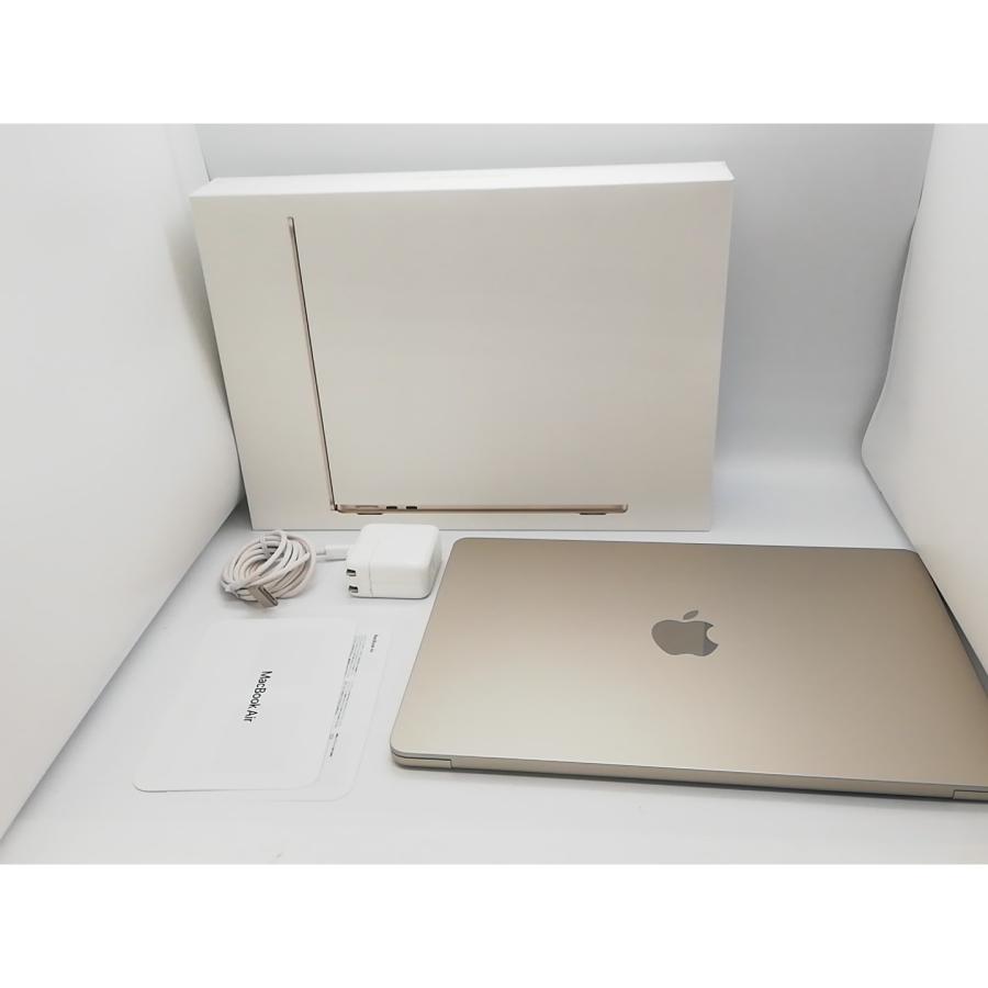 【中古】Apple MacBook Air 13インチ  M2(CPU:8C/GPU:8C) 8GB/256GB スターライト MLY13J/A (M2,2022)【アリオ倉敷】保証期間１ヶ月【ランクB】の画像