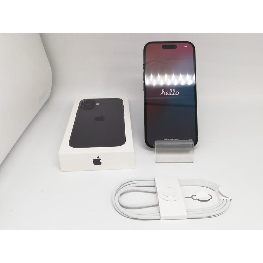 【中古】Apple 国内版 【SIMフリー】 iPhone 16 128GB ブラック MYDQ3J/A【アリオ倉敷】保証期間１ヶ月【ランクA】の画像