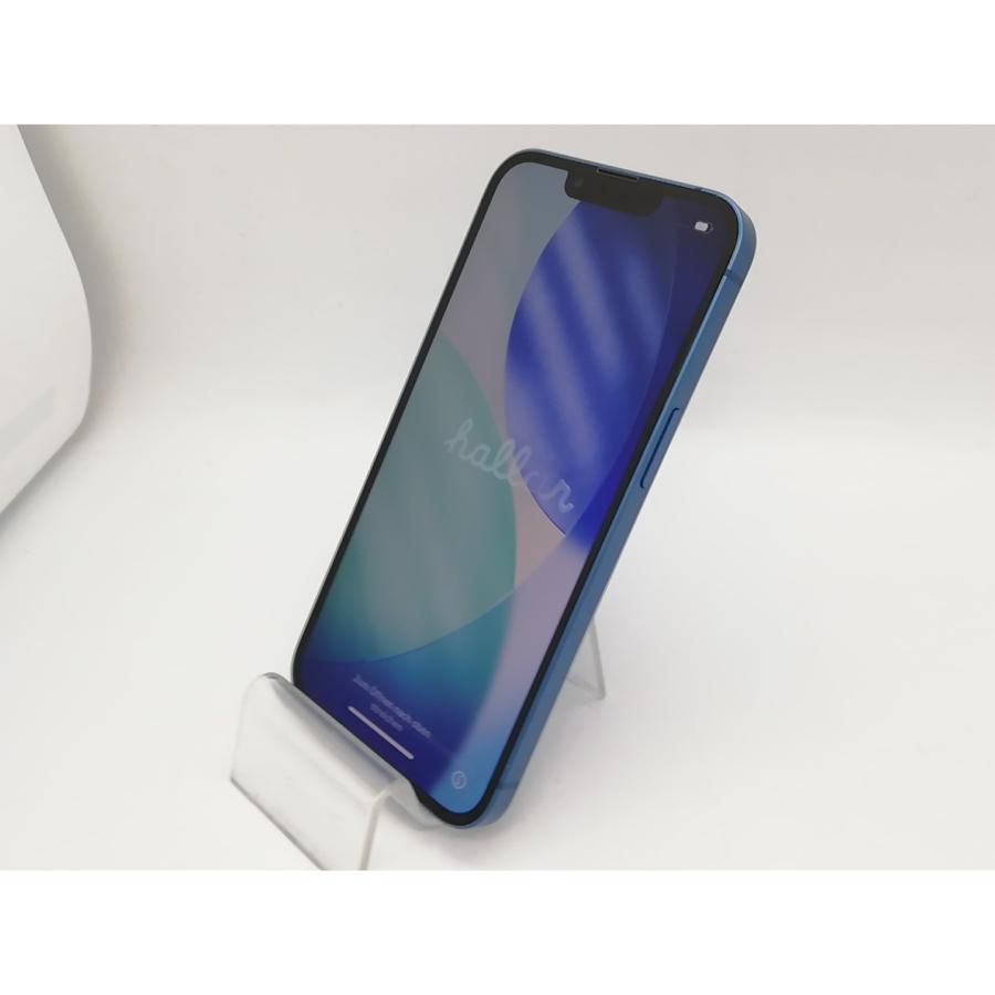 【中古】Apple docomo 【SIMフリー】 iPhone 13 128GB ブルー MLNG3J/A【アリオ倉敷】保証期間１ヶ月【ランクC】の画像