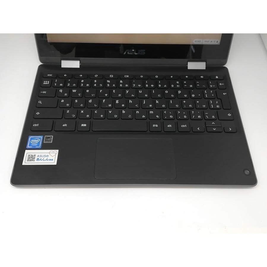 中古】Chromebook Flip C214MA C214MA-GA0028 ダークグレー【Celeron