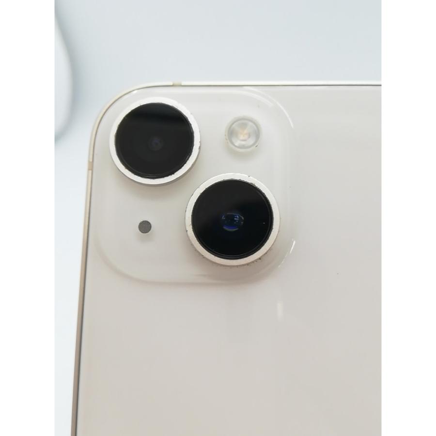 【中古】Apple au 【SIMフリー】 iPhone 14 128GB スターライト MPUQ3J/A【アリオ倉敷】保証期間１ヶ月【ランクC】の画像