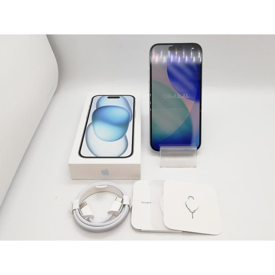 【中古】Apple 国内版 【SIMフリー】 iPhone 15 256GB ブルー MTMR3J/A【広島本通】保証期間１ヶ月【ランクA】の画像