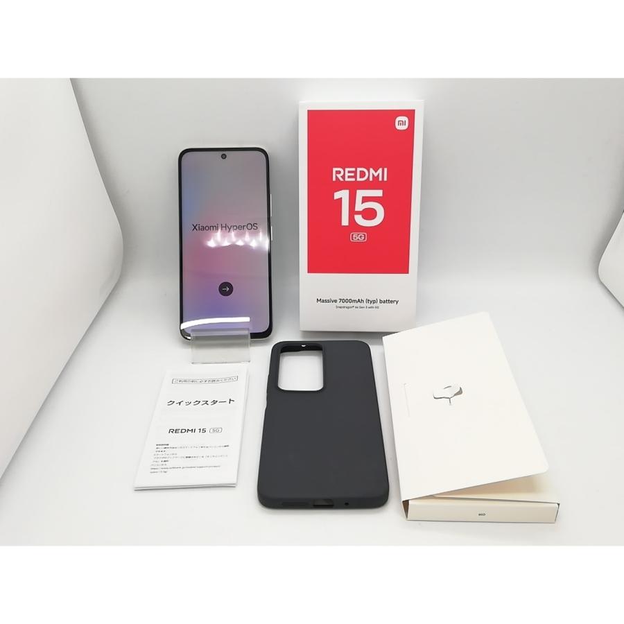 中古】Xiaomi SoftBank 【SIMフリー】 REDMI 15 5G チタングレー 4GB