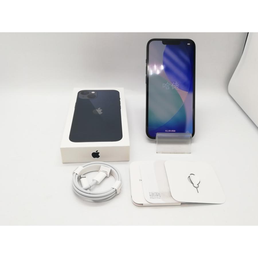 【中古】Apple au 【SIMフリー】 iPhone 13 256GB ミッドナイト MLNH3J/A【アリオ倉敷】保証期間１ヶ月【ランクC】の画像