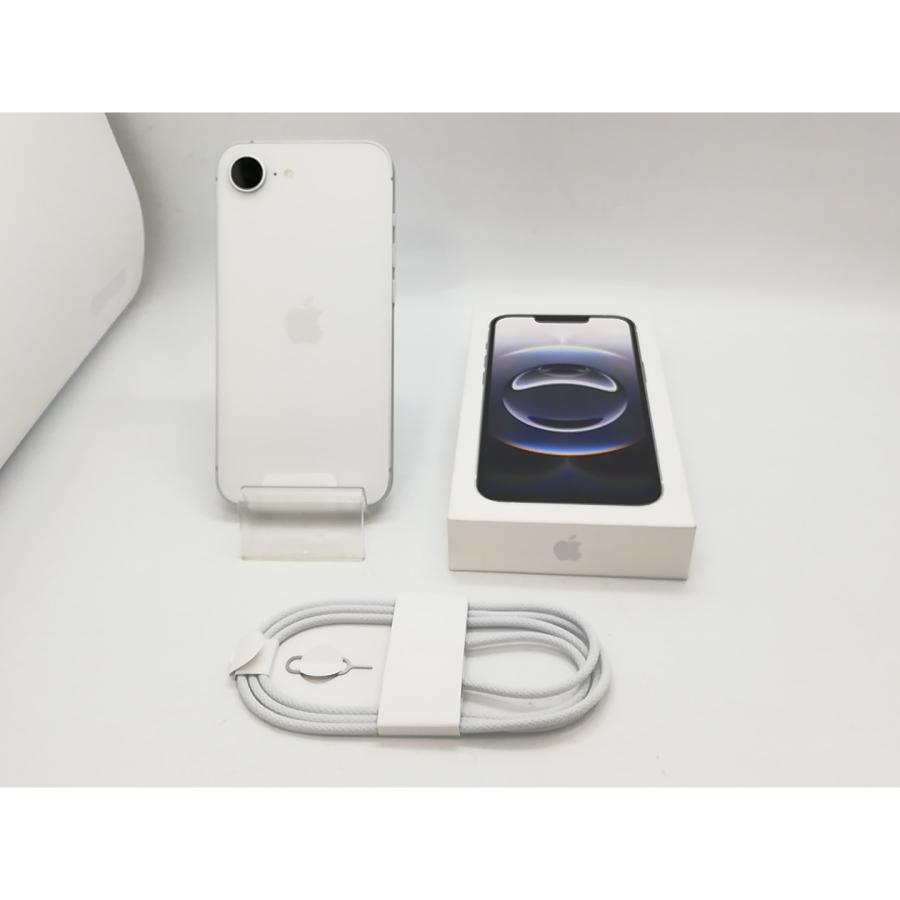 【未使用】Apple docomo 【SIMフリー】iPhone 16e 128GB ホワイト MD1R4J/A【アリオ倉敷】保証期間３ヶ月の画像