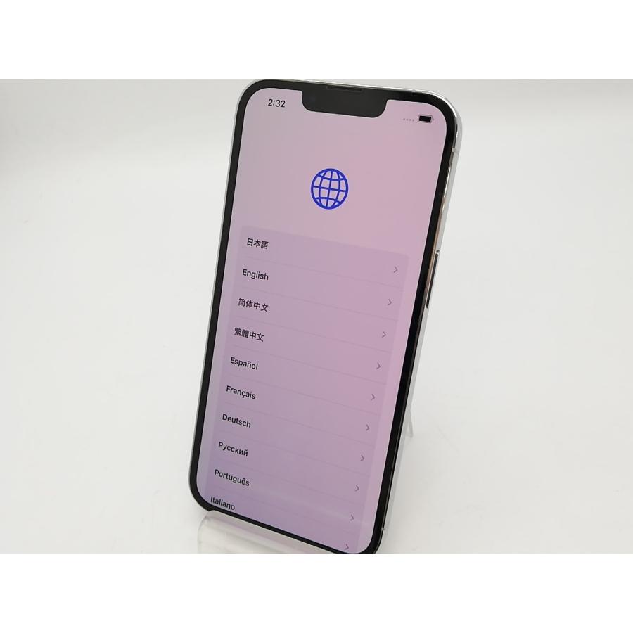 【中古】Apple docomo 【SIMフリー】 iPhone 13 Pro 256GB シルバー MLUP3J/A【アリオ倉敷】保証期間１ヶ月【ランクB】の画像