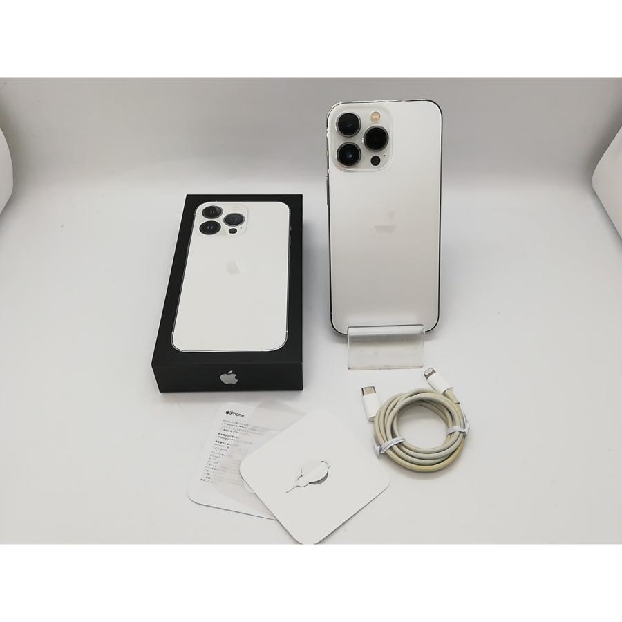 【中古】Apple docomo 【SIMフリー】 iPhone 13 Pro 256GB シルバー MLUP3J/A【アリオ倉敷】保証期間１ヶ月【ランクB】の画像