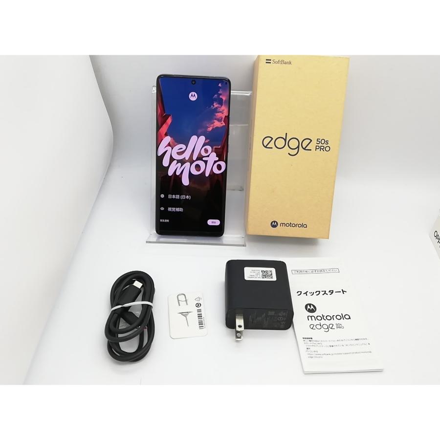 中古】MOTOROLA SoftBank 【SIMフリー】 motorola edge 50s pro