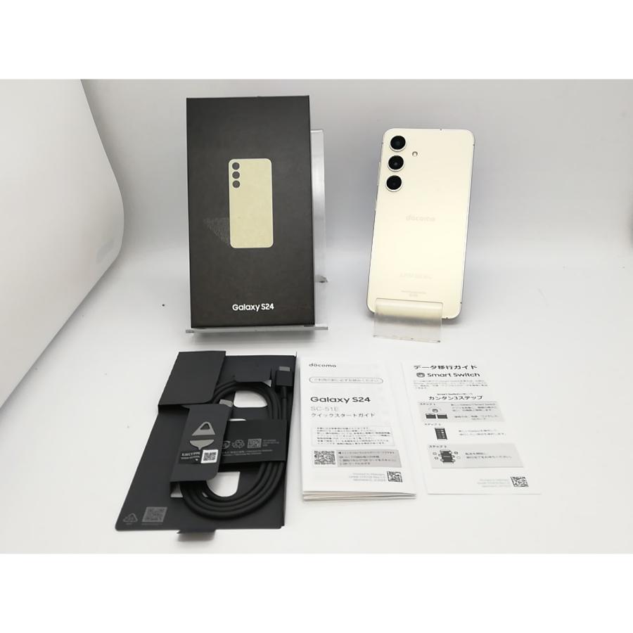 中古】SAMSUNG docomo 【SIMフリー】 Galaxy S24 アンバーイエロー 8GB