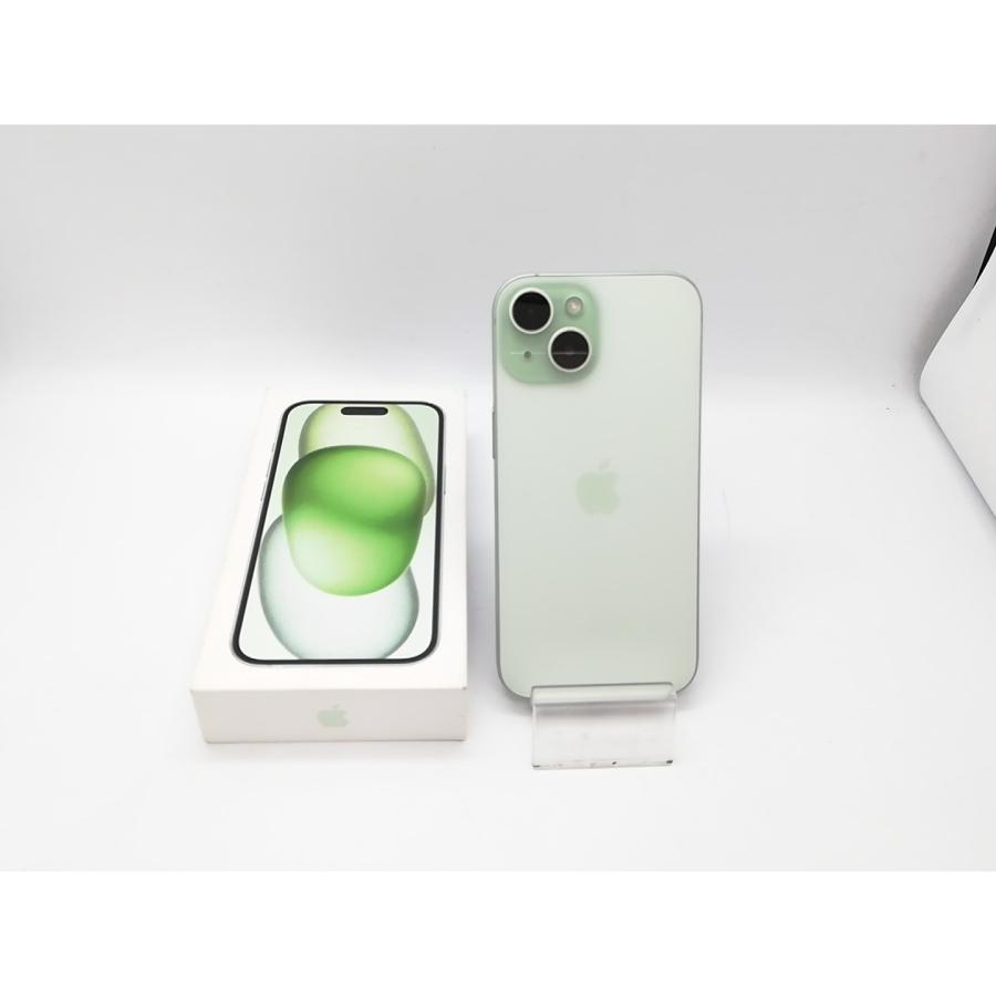 中古】Apple docomo 【SIMフリー】 iPhone 15 128GB グリーン MTMM3J/A