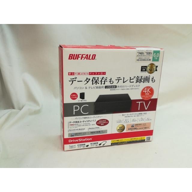中古】BUFFALO HD-EDS6U3-BE [ブラック] 【6TB】 USB3.2 Gen1/(2021