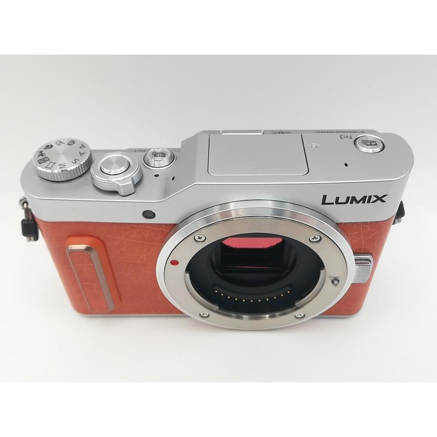 中古】Panasonic LUMIX GF10 ダブルレンズキット DC-GF10W-D オレンジ