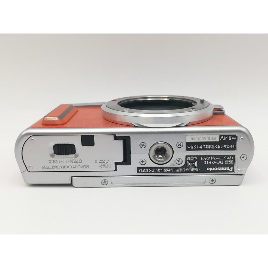 中古】Panasonic LUMIX GF10 ダブルレンズキット DC-GF10W-D オレンジ