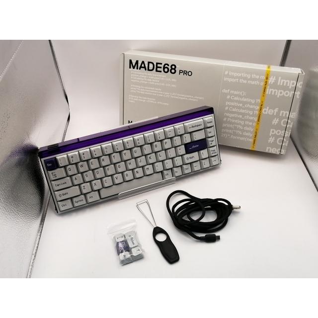 中古】MelGeek ラピッドトリガーキーボード MADE68 Pro Purple
