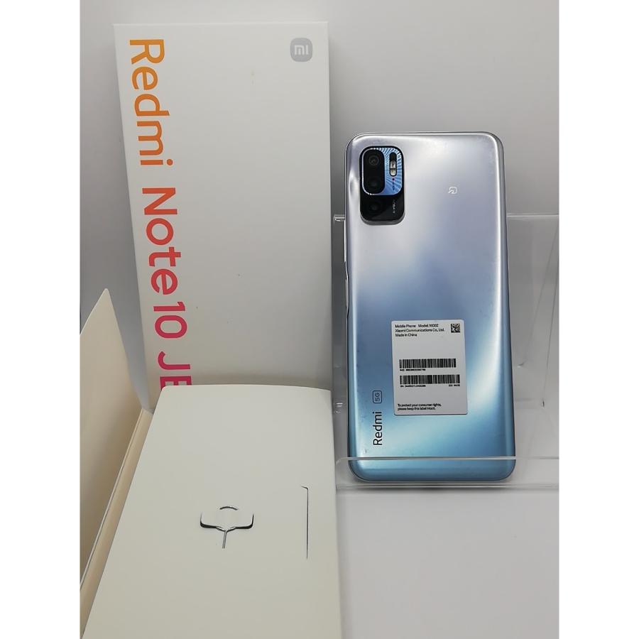 中古】Xiaomi au 【SIMフリー】 Redmi Note 10 JE クロームシルバー
