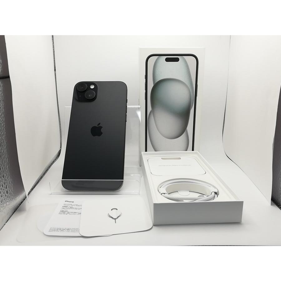 【中古】Apple 国内版 【SIMフリー】 iPhone 15 Plus 256GB ブラック MU0F3J/A【新橋烏森通り】保証期間１ヶ月【ランクA】の画像