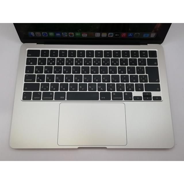 【中古】Apple MacBook Air 13インチ M3(CPU:8C/GPU:8C) 16GB/256GB スターライト MC8J4J/A (13インチ, M3, 2024)【川崎駅前】保証期間１ヶ月【ランクB】の画像