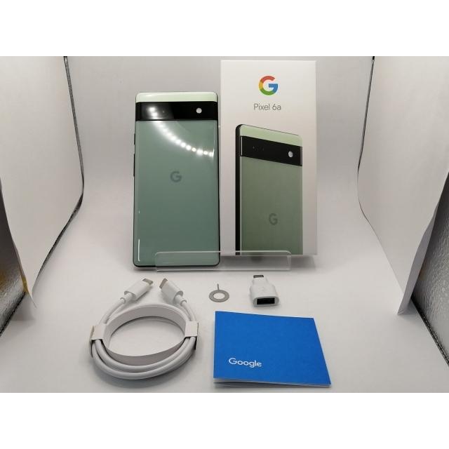 中古】Google au 【SIMフリー】 Pixel 6a セージ 6GB 128GB GB17L