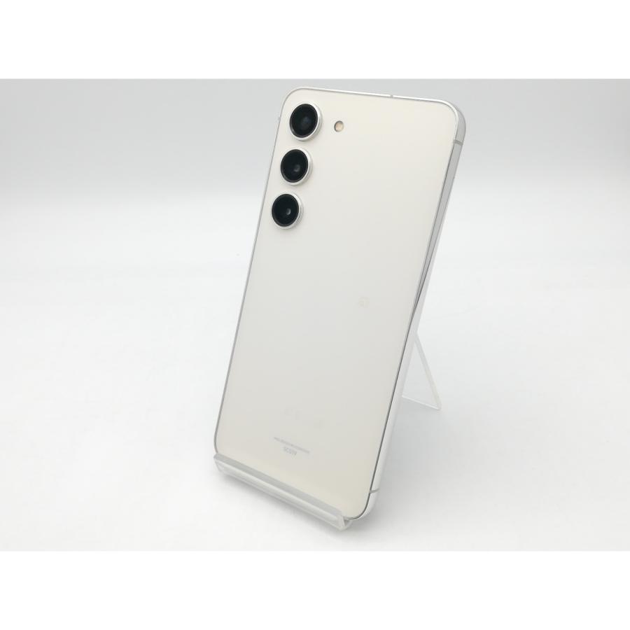 中古】SAMSUNG au 【SIMフリー】 Galaxy S23 クリーム 8GB 256GB SCG19