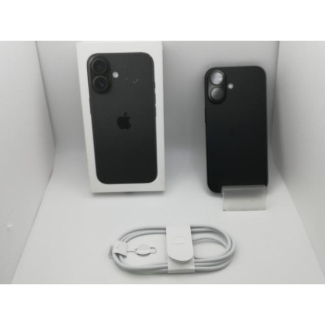 【中古】Apple 国内版 【SIMフリー】 iPhone 16 256GB ブラック MYDW3J/A【新橋烏森通り】保証期間１ヶ月【ランクC】の画像