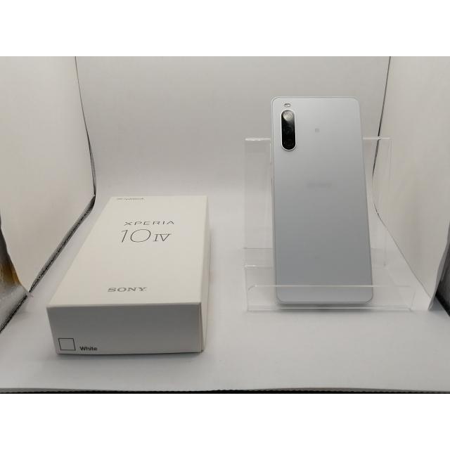 中古】SONY SoftBank 【SIMフリー】 Xperia 10 IV ホワイト 6GB 128GB 