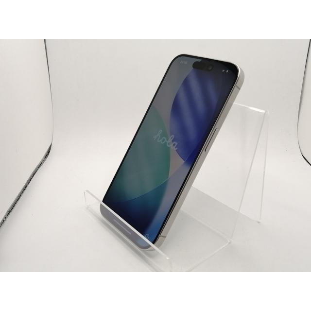 【中古】Apple 国内版 【SIMフリー】 iPhone 15 Pro 128GB ホワイトチタニウム MTU83J/A【横浜】保証期間１ヶ月【ランクB】の画像