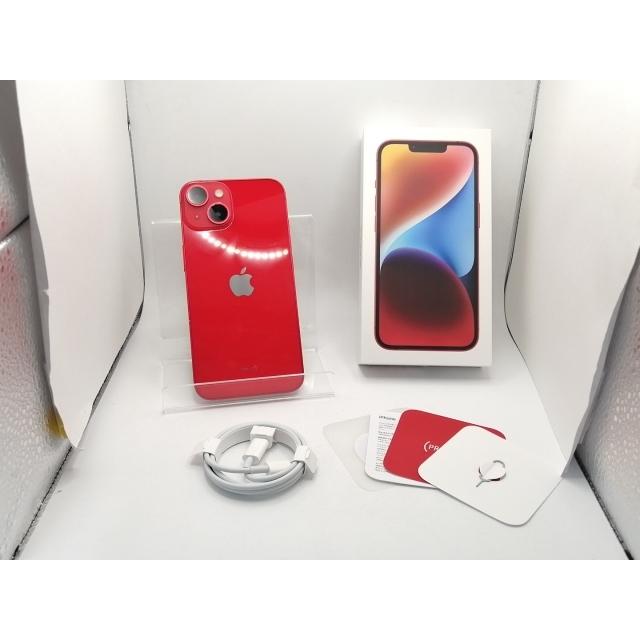 【中古】【赤ロム保証あり】Apple au 【SIMフリー】 iPhone 14 128GB  (PRODUCT)RED MPV93J/A【川崎駅前】保証期間１ヶ月【ランクC】の画像