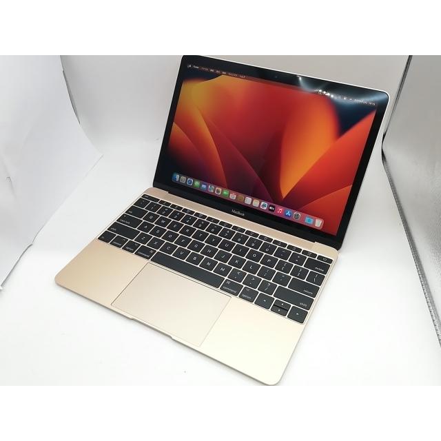 中古】Apple MacBook 12インチ CoreM3:1.2GHz 256GB ゴールド MNYK2J/A