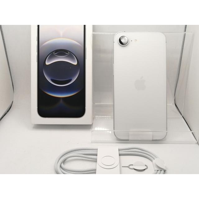 【未使用】Apple au 【SIMフリー】 iPhone 16e 128GB ホワイト MD1R4J/A【川崎】保証期間３ヶ月の画像