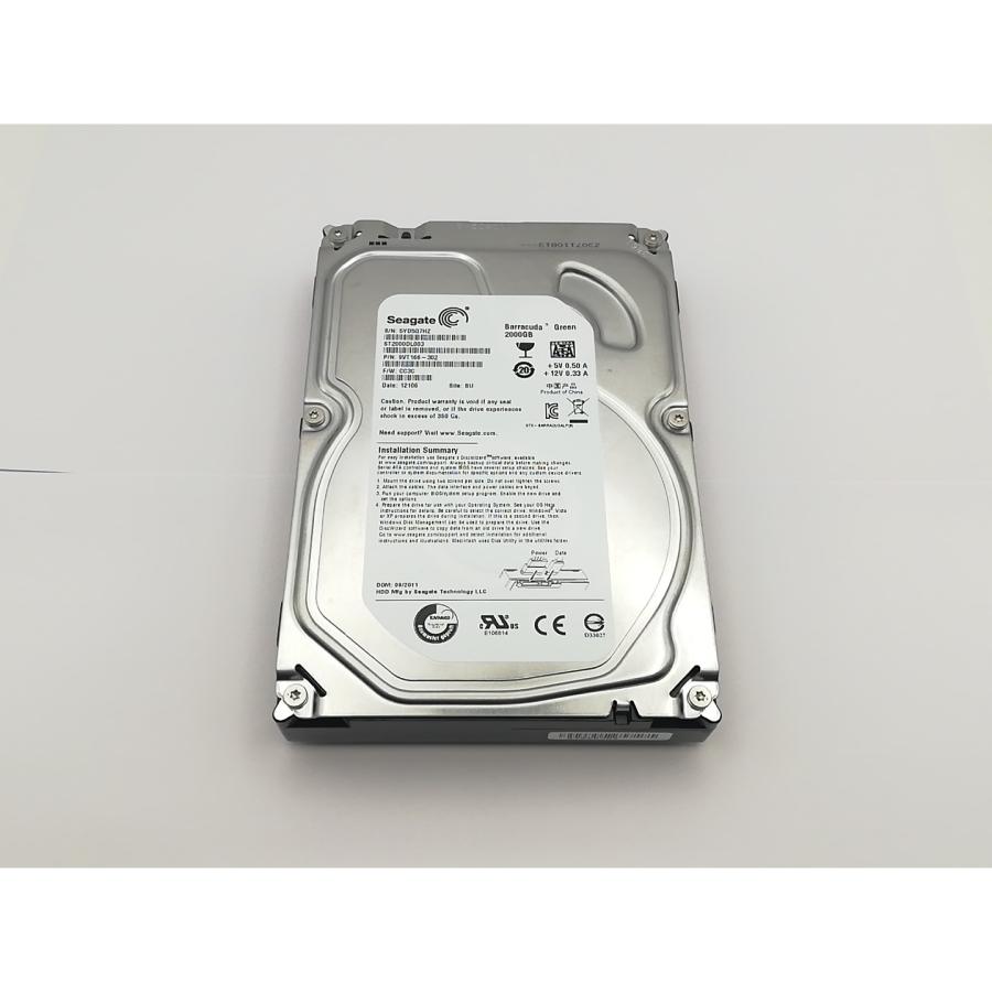 Seagate 3.5インチHDD 2TB ST2000DL003 正常動作品 中古】Seagate ST2000DL003 2TB/5900rpm/64MB/6Gbps【川崎駅前】保証