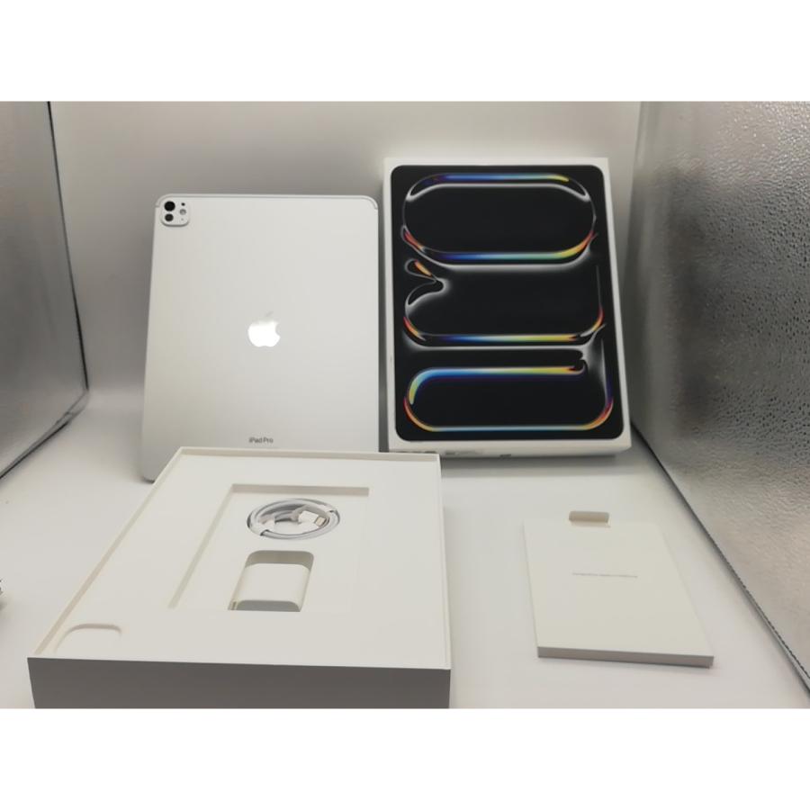 【中古】Apple 【Wi-Fi】 13インチ iPad Pro（M4/2024） 512GB シルバー 標準ガラス MVX53J/A【川崎駅前】保証期間１ヶ月【ランクA】の画像