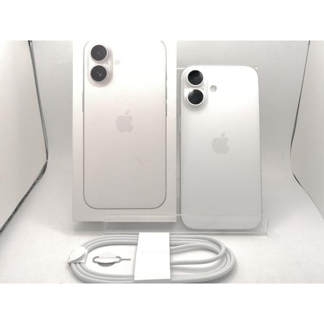 【中古】Apple 国内版 【SIMフリー】 iPhone 16 128GB ホワイト MYDR3J/A【川崎駅前】保証期間１ヶ月【ランクA】の画像