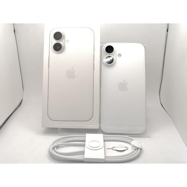 【中古】Apple docomo 【SIMフリー】 iPhone 16 128GB ホワイト MYDR3J/A【川崎駅前】保証期間１ヶ月【ランクA】の画像