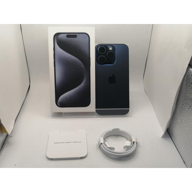 【中古】Apple SoftBank 【SIMフリー】 iPhone 15 Pro 128GB ブルーチタニウム MTUA3J/A【川崎駅前】保証期間１ヶ月【ランクB】の画像