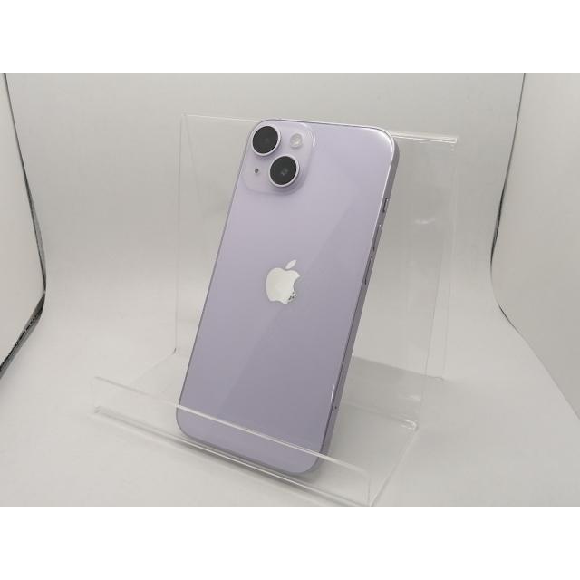 【中古】Apple docomo 【SIMフリー】 iPhone 14 128GB パープル MPUY3J/A【川崎駅前】保証期間１ヶ月【ランクA】