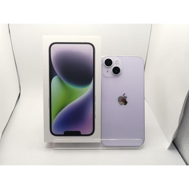 【中古】Apple docomo 【SIMフリー】 iPhone 14 128GB パープル MPUY3J/A【川崎駅前】保証期間１ヶ月【ランクA】の画像