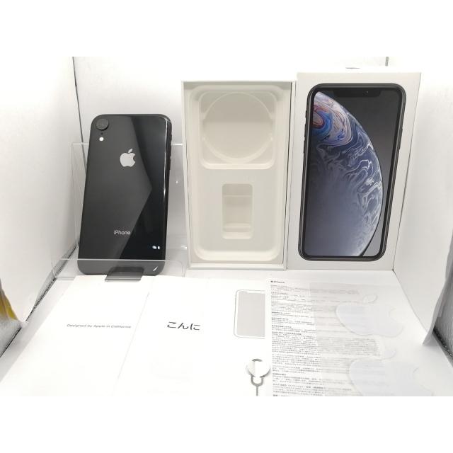 中古】Apple au 【SIMロックあり】 iPhone XR 64GB ブラック MT002J/A