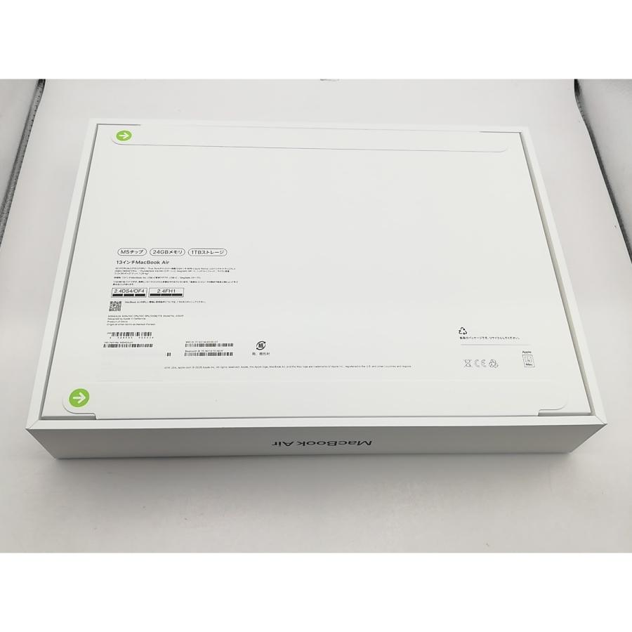 未使用】Apple MacBook Air 13インチ M5(CPU:10C/GPU:10C) 24GB/1TB