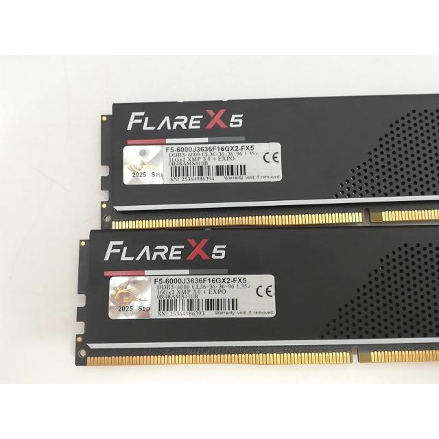 中古】DDR5 16GB 2枚組（合計32GB） DDR5-6000(PC5-48000