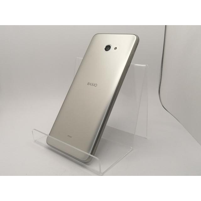中古】KYOCERA au 【SIMロックあり】 BASIO4 シャンパンゴールド 3GB